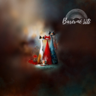 Úplet, Tři kočky a šálek čaje, panel (E)