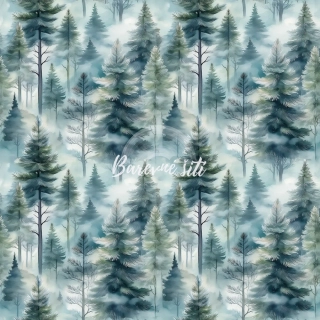 Úplet, Šedomodrý les v mlze (E)