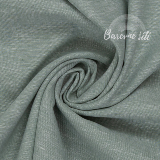 Len s bavlnou Jeans efekt Máta (E)