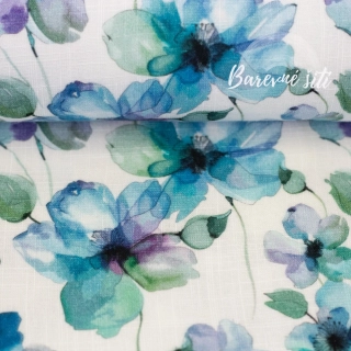 Mušelín, hladký Modrofialkové květy (E)