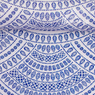 Len s bavlnou Řecký vzor (E)