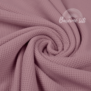 Teplákovina 3D Starorůžová (E)