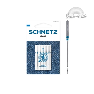 Strojová jehla 90/14 Jeans Schmetz (E)