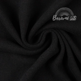 Hebká svetrovina počesaná Černá (E)