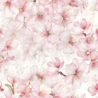 Viskozový úplet, Růžové romantické květy (E)