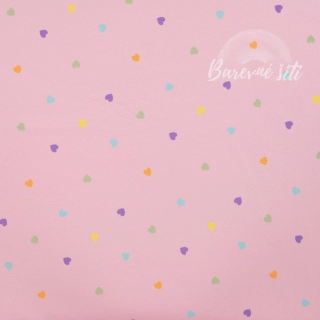 Úplet, Srdíčka, růžová (E)