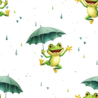 Úplet, Veselé žabky s deštníkem (E)