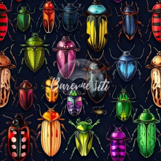 Úplet, Barevní brouci na tmavé (E)