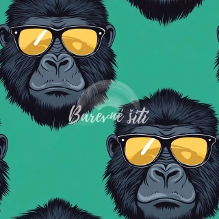 Úplet, Cool gorilí hlavy (E) 0,45m/ks