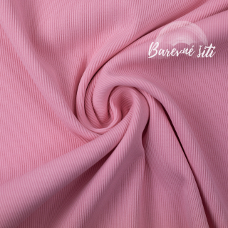 Žebrovaný náplet Baby růžová 431 (E)