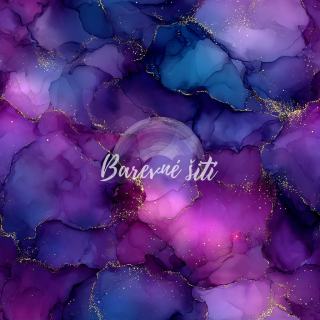 Venezia, Fialový soumrak, zlaté třpytky (E)