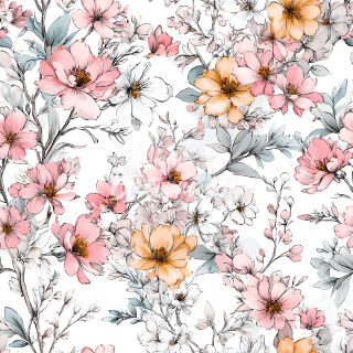 Silky, Pudrové květy (E)