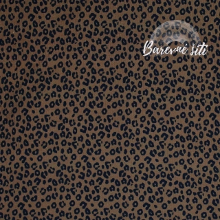 Žebrovaný úplet, Leopard hnědý (E)