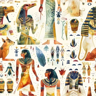 Úplet, Bohové Egypta (E) 1,60m/ks