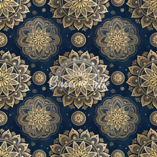 Úplet, Královská zlatá mandala (E) 0,25m/ks