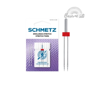 Dvojjehla rozteč 2,5mm Stretch Schmetz (E)