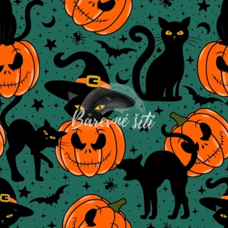 Teplákovina, Halloweenské kočky a dýně (E)