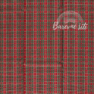 Plátno, Vánoční kostka Tartan 003 (E)