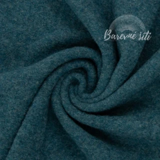 Merino fleece Petrolej (E)