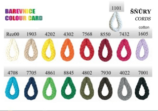 Šňůra kulatá bavlněná 5,3mm (E) *