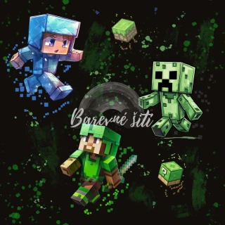 Zimní softshell Pixel herní postavy PŘEDOBJEDNÁVKA (P)